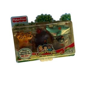Fisher-Price Little People ABC Zoo Animals Set Mattel NIB Vintage #H4207